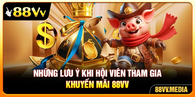 Những lưu ý khi hội viên tham gia khuyến mãi 88VV
